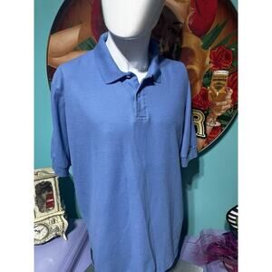 Vintage Levi's Mens‎ Blue Short Sleeve Polo Shirt - Size XL